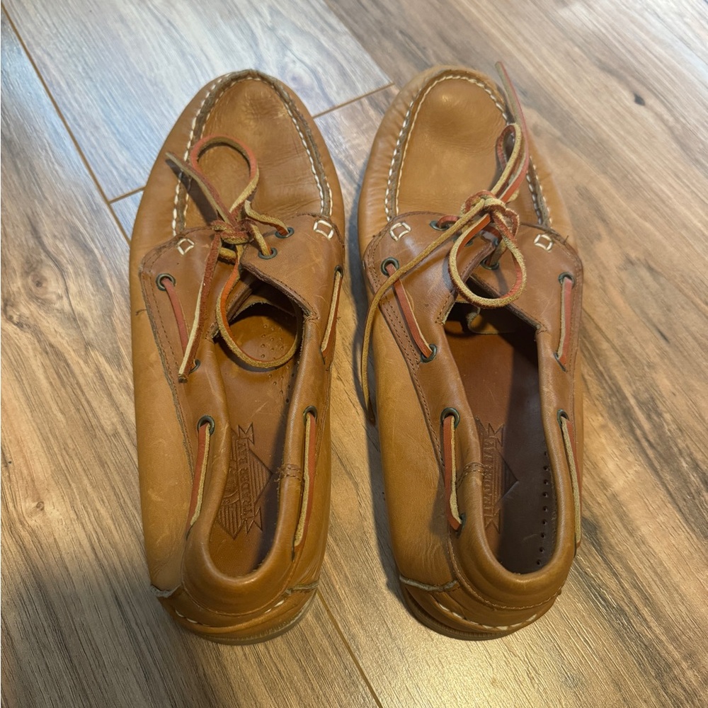 Trader Bay Tan Boat Shoes Moccasin Style